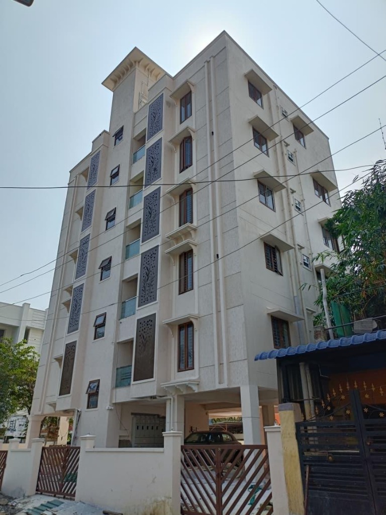Real View of completed project at Nanganallur - Rear View